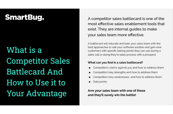 What is a Competitor Sales Battlecard and How to use it to Your Advantage.