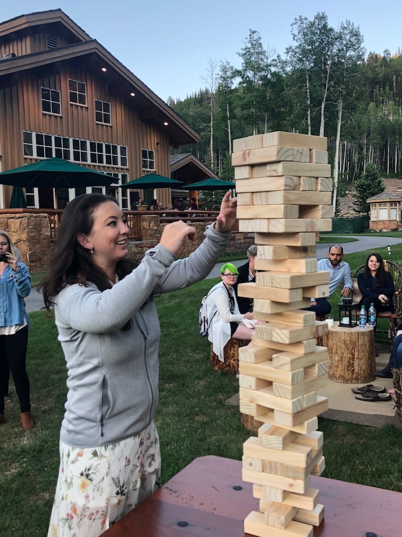 SmartBugs playing Jenga