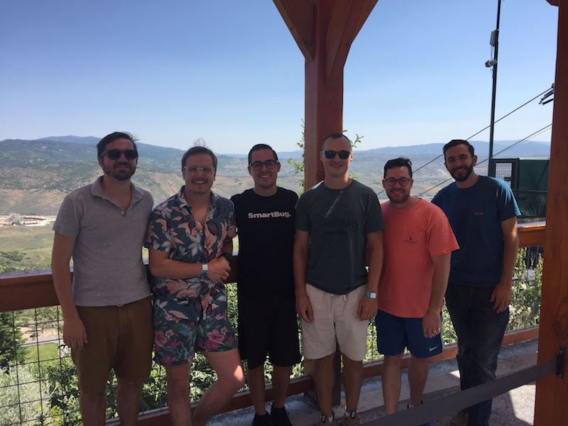 group of SmartBugs hiking