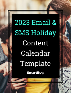 2023 Email & SMS Holiday Content Calendar Template cover