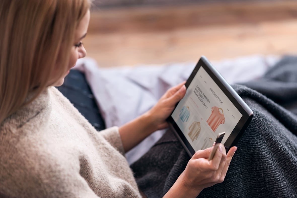 Loyal customer browsing Shopify website