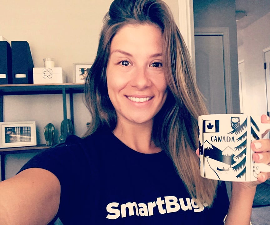 Kristen with a coffee
