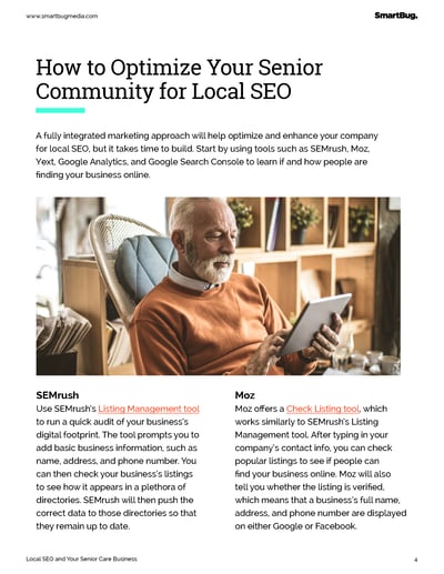 Local SEO and Your Senior Care Business page 4