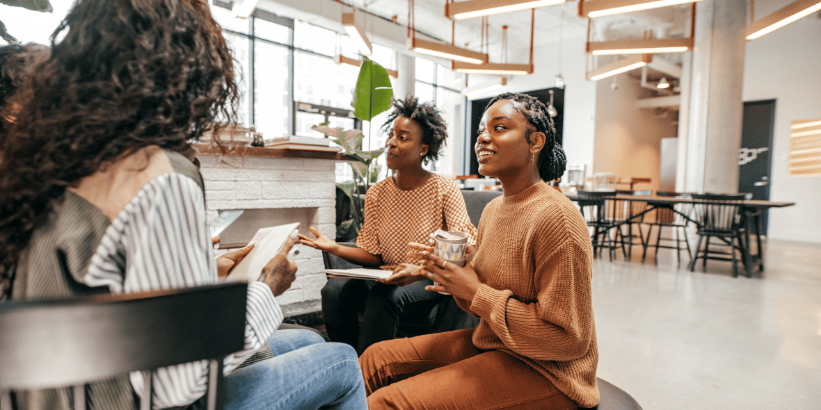 Women sitting and talking