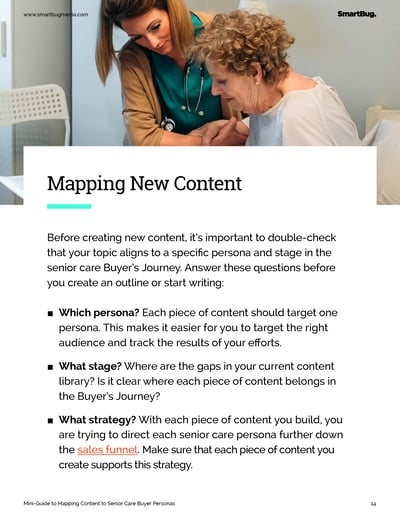 Mini-Guide to Mapping Content to Senior Care Buyer Personas