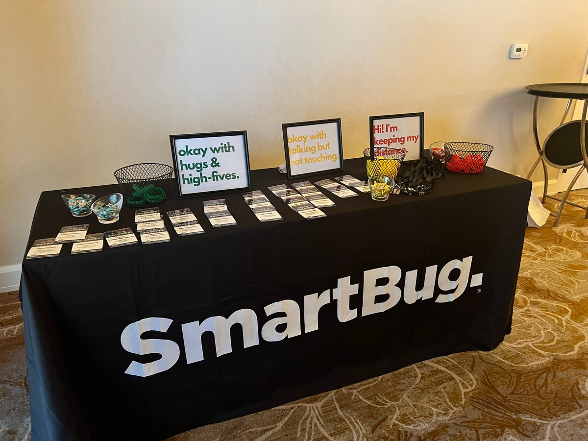 SmartBug table with swag