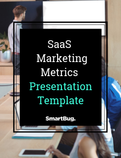 SaaS Marketing Metrics Presentation Template cover