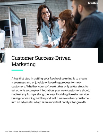 SaaS Customer Success Marketing Campaigns for Demand Generation page example