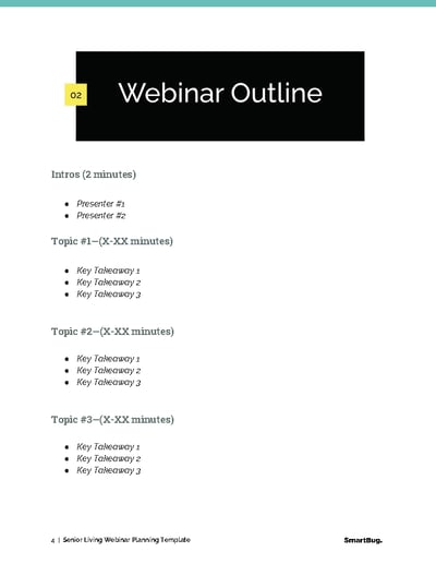 webinar outline