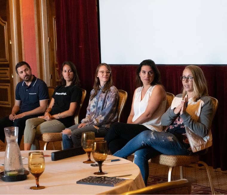 Des conférenciers à Palooza