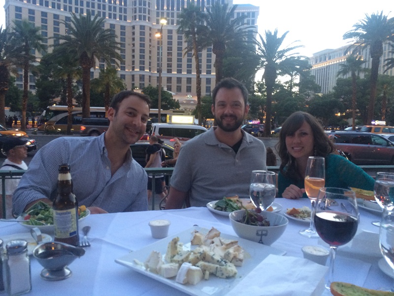 SmartBugs outside at dinner