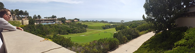 panorama of the hotel grounds