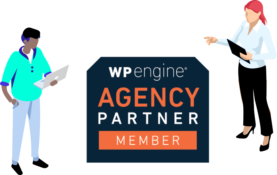 WP Engine partner member badge