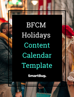 BFCM Holidays Content Calendar Template cover