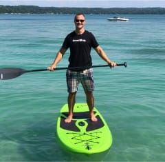 Un SmartBug sur une planche à pagaie